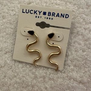 Lucky Brand snake earrings